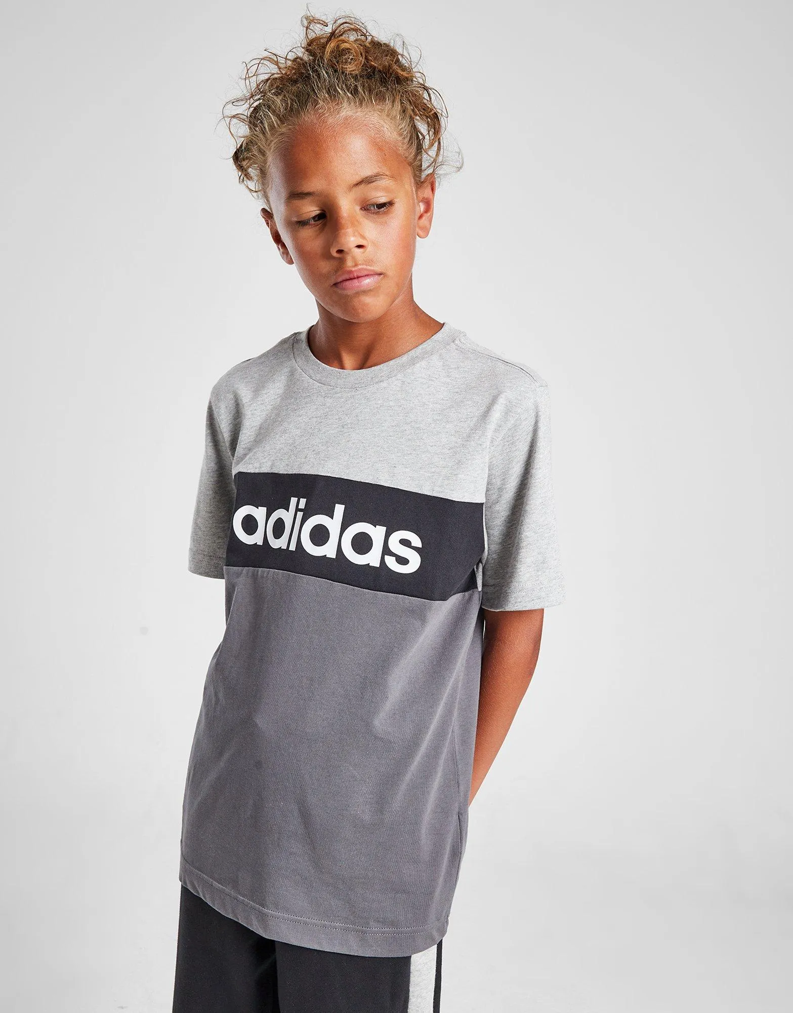 adidas Badge Of Sport Colour Block T-Shirt Junior