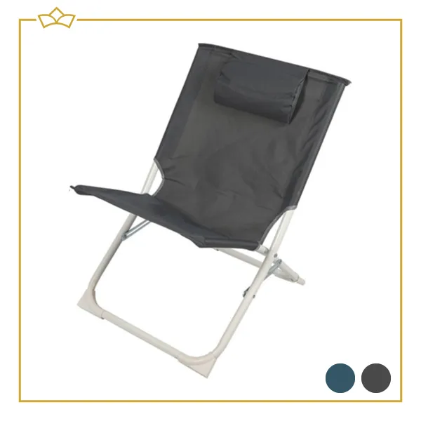 ATTREZZO® Havana Camping/Strand Stoel – Aluminium – Inklapbaar – Antraciet of Blauw
