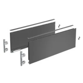 AVANTECH YOU SET ZIJWAND, HOOGTE 187 MM, NL 500 MM, ANTRACIET, LINKS EN RECHTS