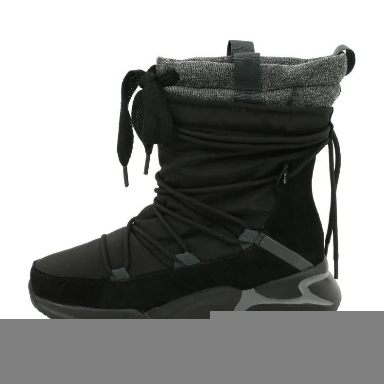 Big Star Sport Snowboots op bont GG274628 zwart grijs