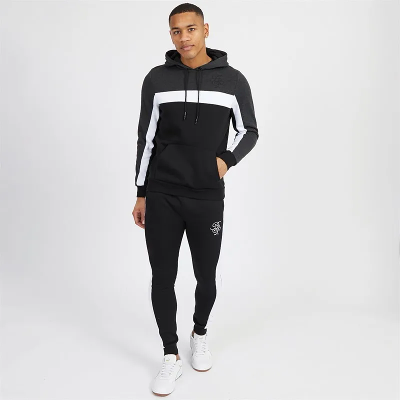 Brave Soul Herensportpak Zwart/​Antraciet/​Wit
