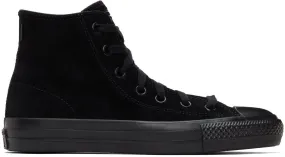 Converse Black Suede Chuck Taylor All Star Pro Hi BLACK/BLACK/BLACK (161578C)