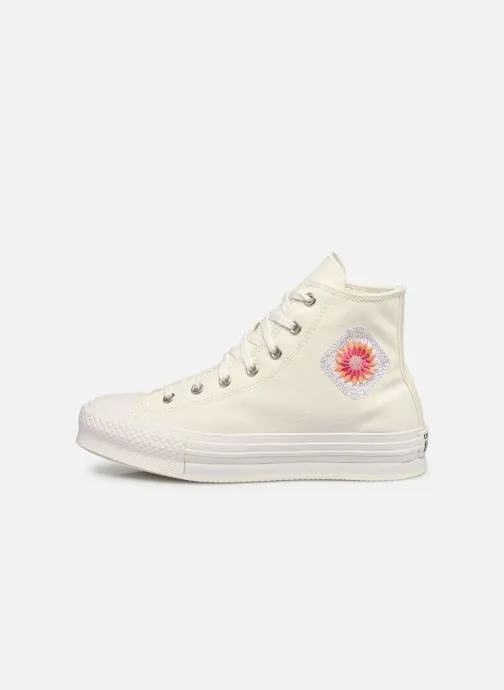      Converse Chuck Taylor All Star Eva Lift Canvas Platform Hi - Wit   