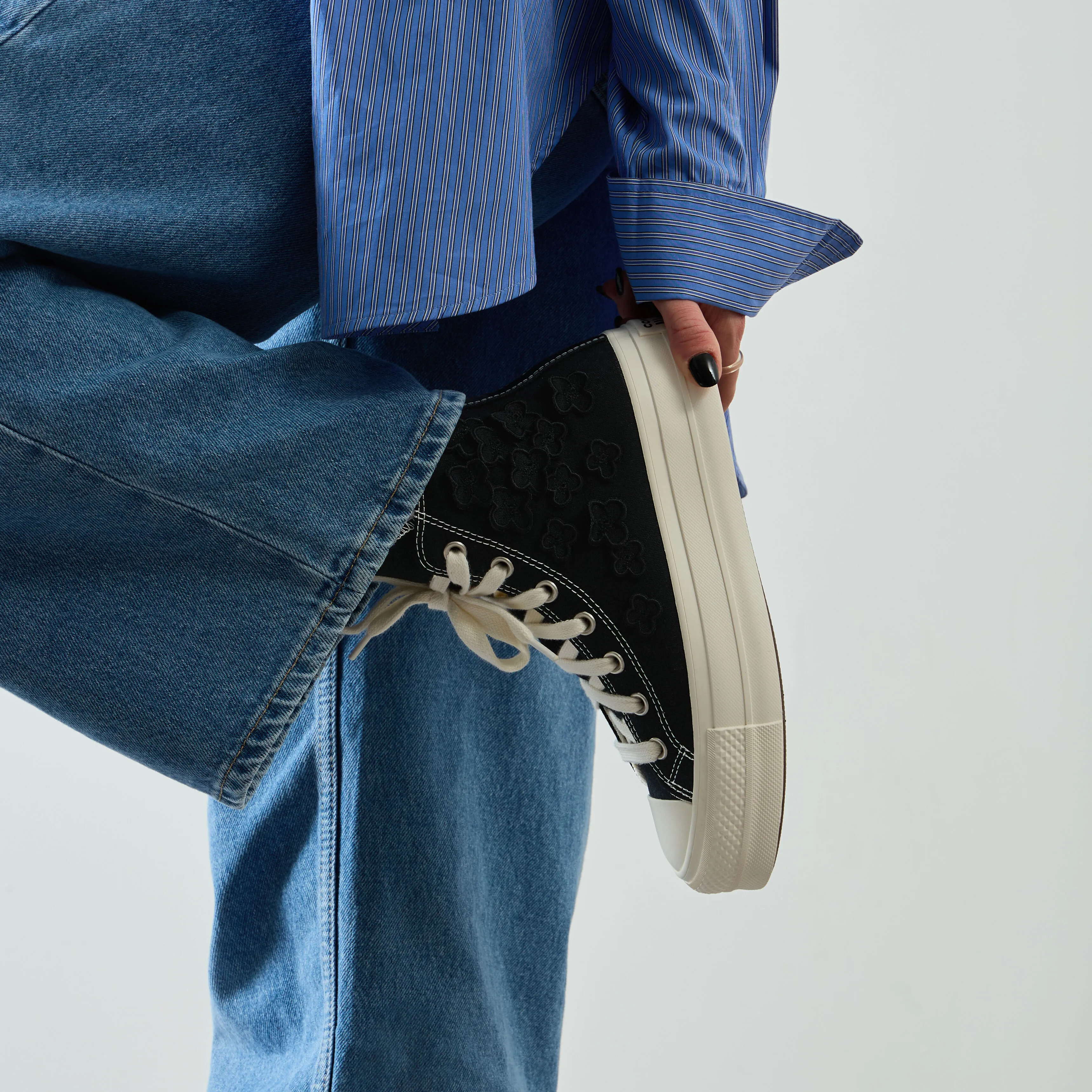 CONVERSE CHUCK TAYLOR ALL STAR LIFT HI FLOWER PLA