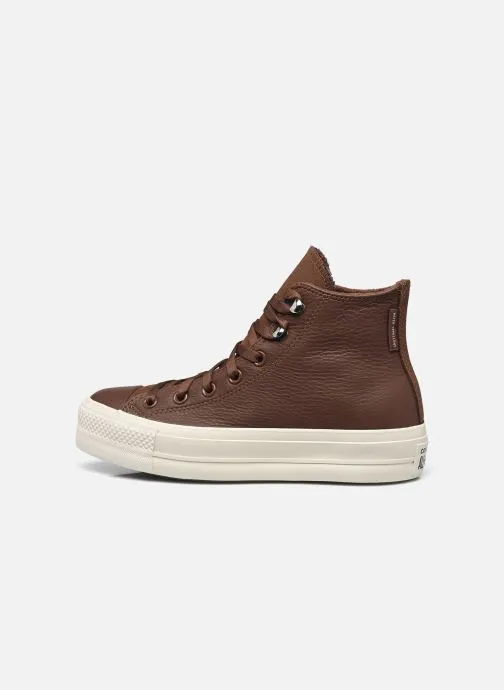      Converse Chuck Taylor All Star Lift Leather Hi - Bruin   
