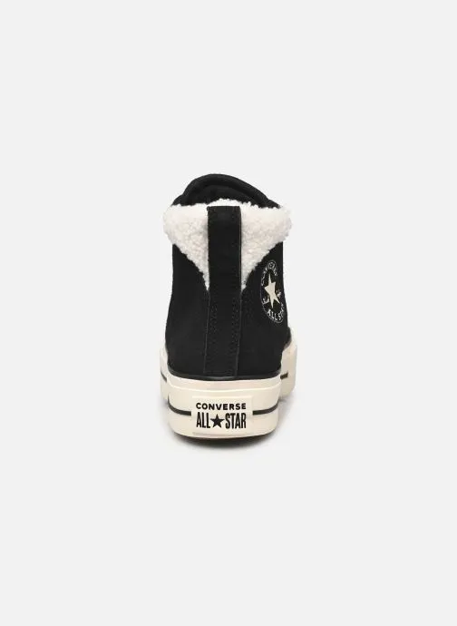      Converse Chuck Taylor All Star Puff Lift Hi - Zwart   