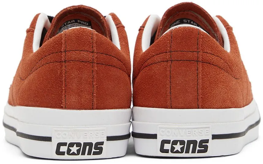 Converse Orange Suede One Star Pro Sneakers (172633C)