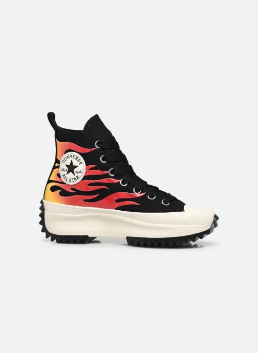      Converse Run Star Hike Flame Check Hi - Zwart   