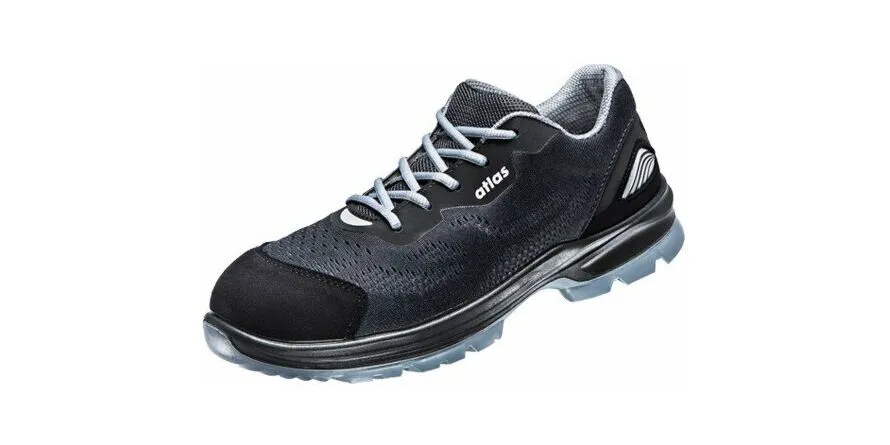 ESD lage schoen FLASH 1300, W12, S1, mesh, unisex, antraciet/zwart, maat 37