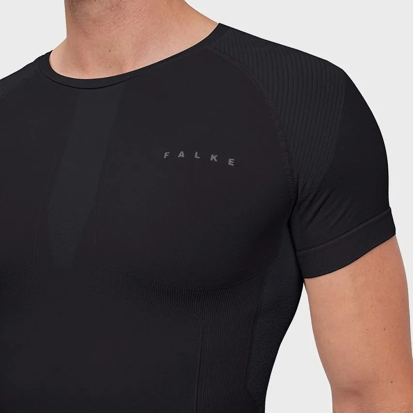 FALKE ergonomic sport system O-hals thermo shirt base layer zwart  