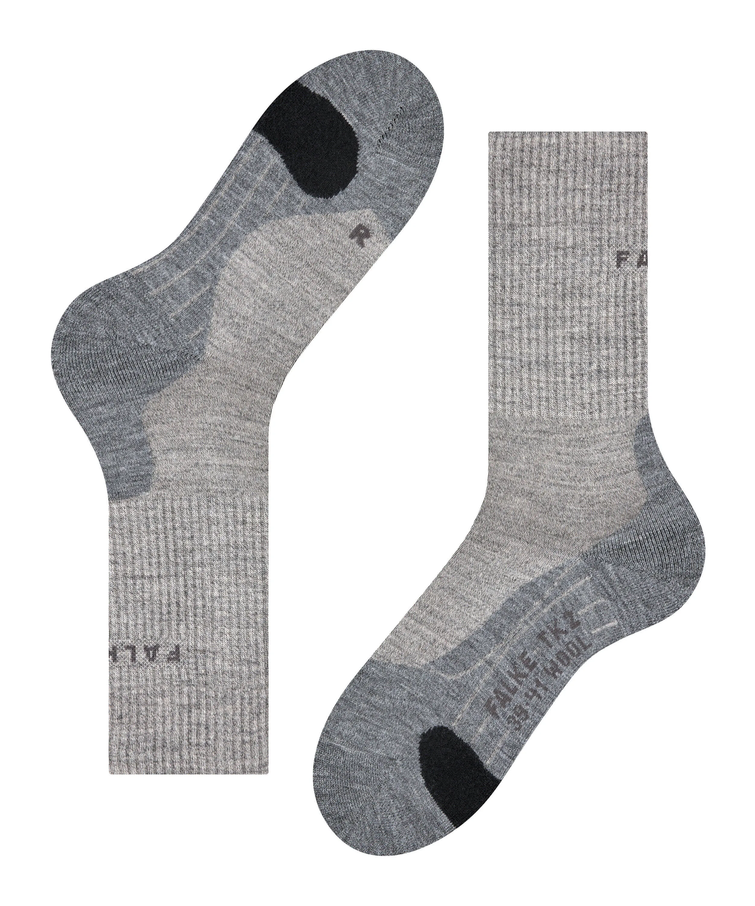 Falke Sport TK2 Wool wandelsokken grijs  