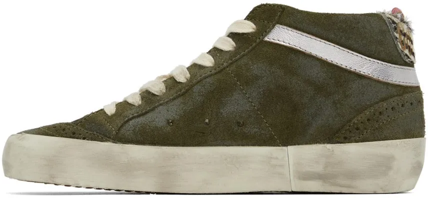 Golden Goose Khaki Mid Star Sneakers (GWF00122.F003228.35811)