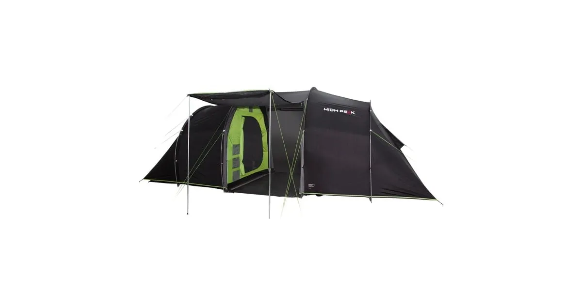 High Peak Tauris 4P tent (Antraciet/groen)