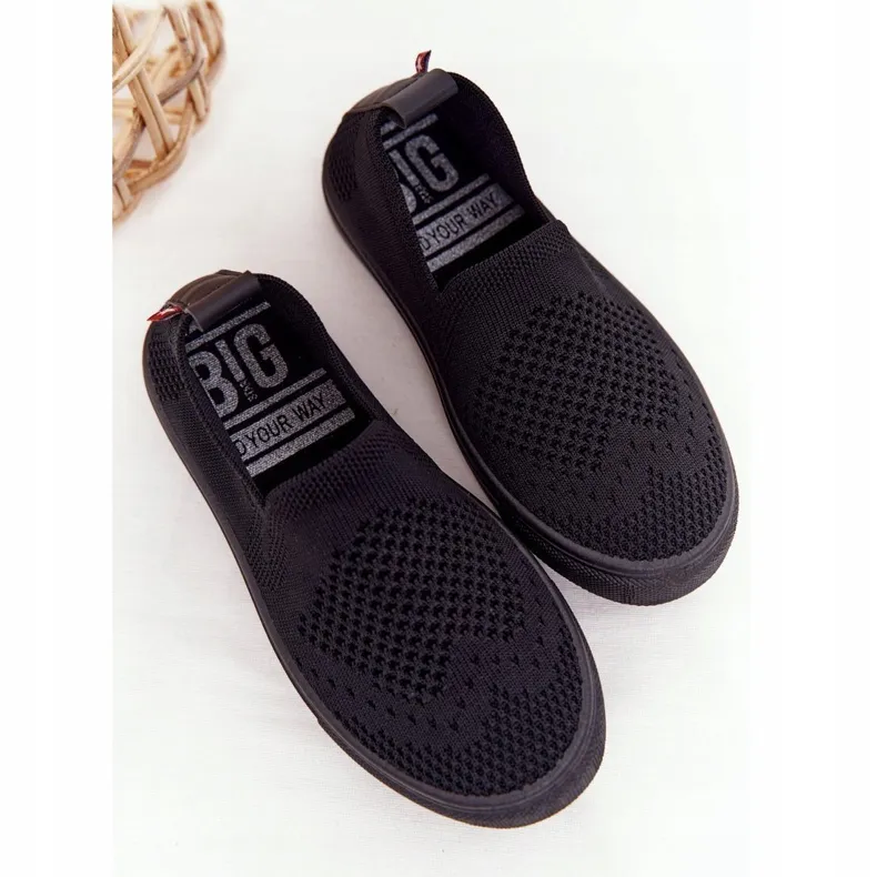 Instappers voor kinderen Big Star HH374107 Zwarte instapsneakers