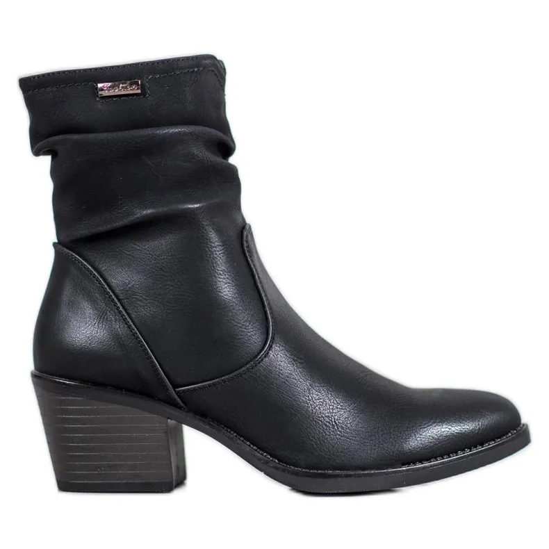 J. Star Cowboylaarzen Met Eco Leer zwart