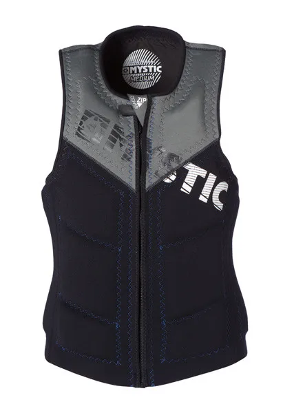 Mystic Star Black Wakeboard Impact Vest Front-zip
