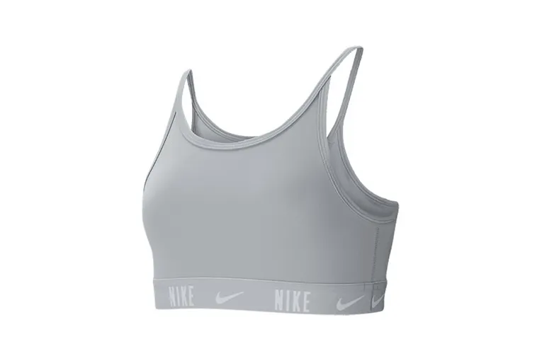 Nike Trophy sport-bh smoke grijs meisjes