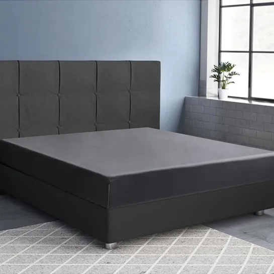 Primaviera Deluxe – Hoeslaken – Katoen / Satijn – Antraciet