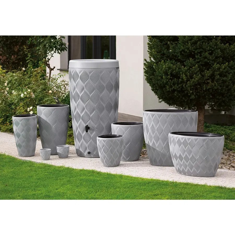 Regenton Flow Antraciet incl. Accessoires - 240 L