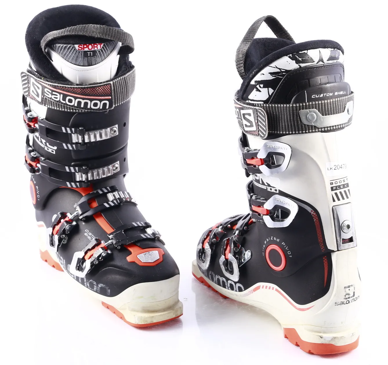 skischoenen SALOMON X PRO 100 ENERGYZER, oversized pivot, custom shell, T1 sport liner