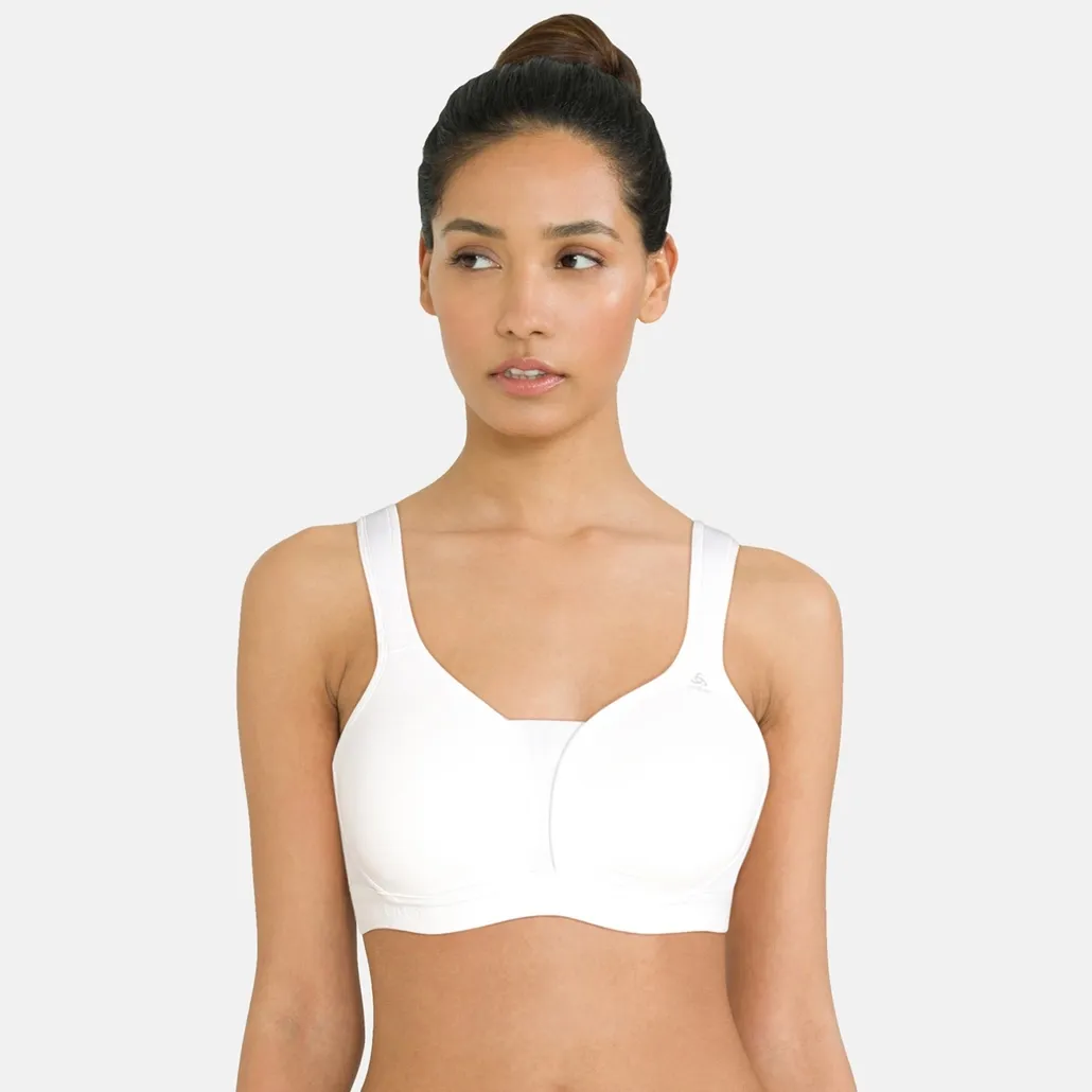 Sport BH Odlo Women Sport Bra Padded High B-Cup White