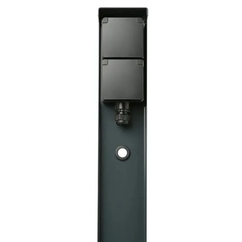 Tuinpaal 2 voudige WCD met RA IP55 antraciet