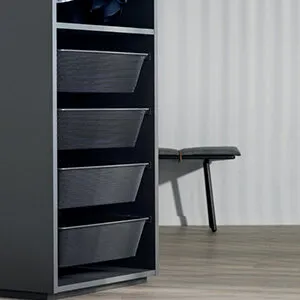 Uittrekmand antraciet, kastbreedte 600 mm 