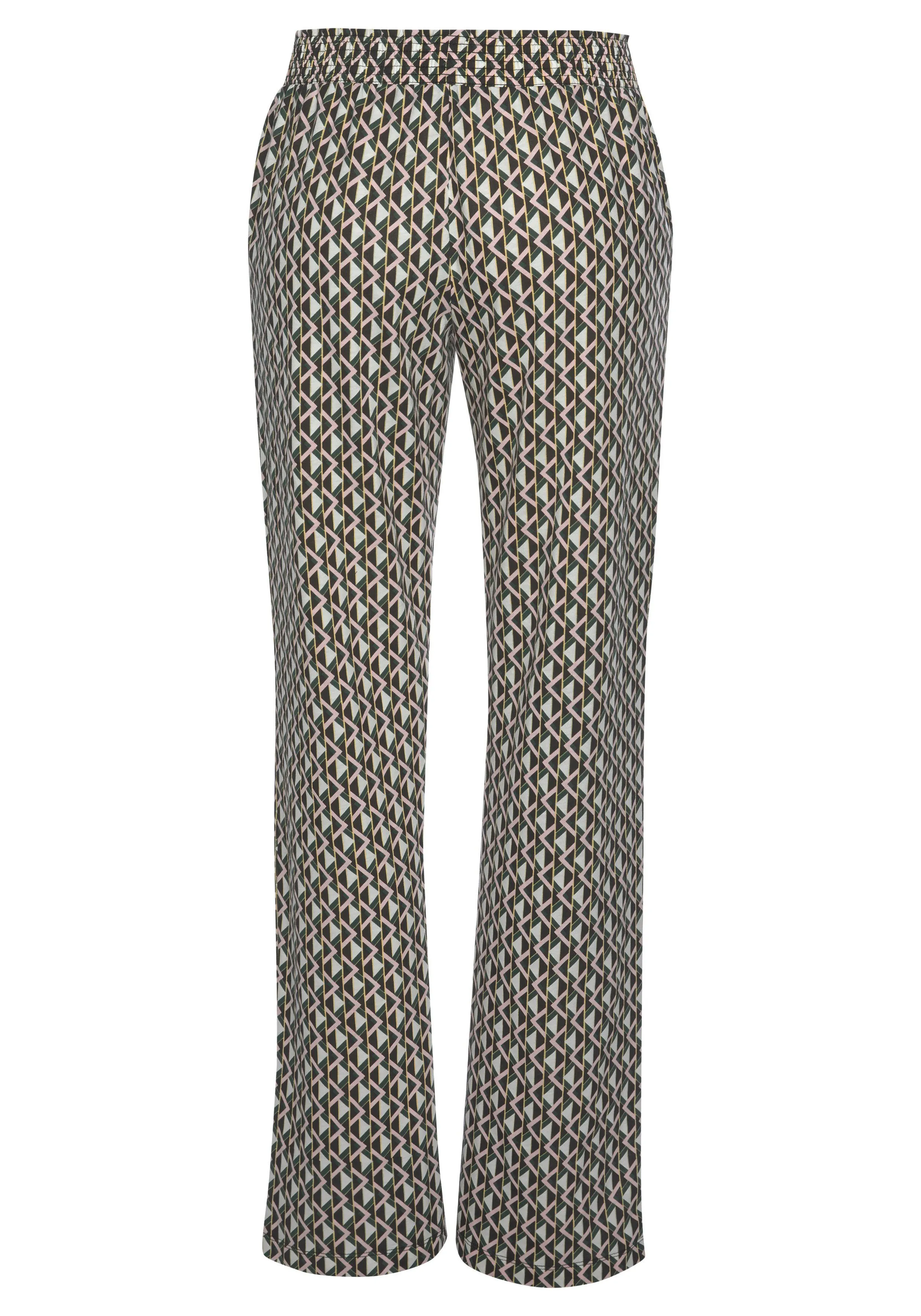 Vivance Dreams Pyjama met opschrift en gedessineerde broek (2-delig, 1 stuk)