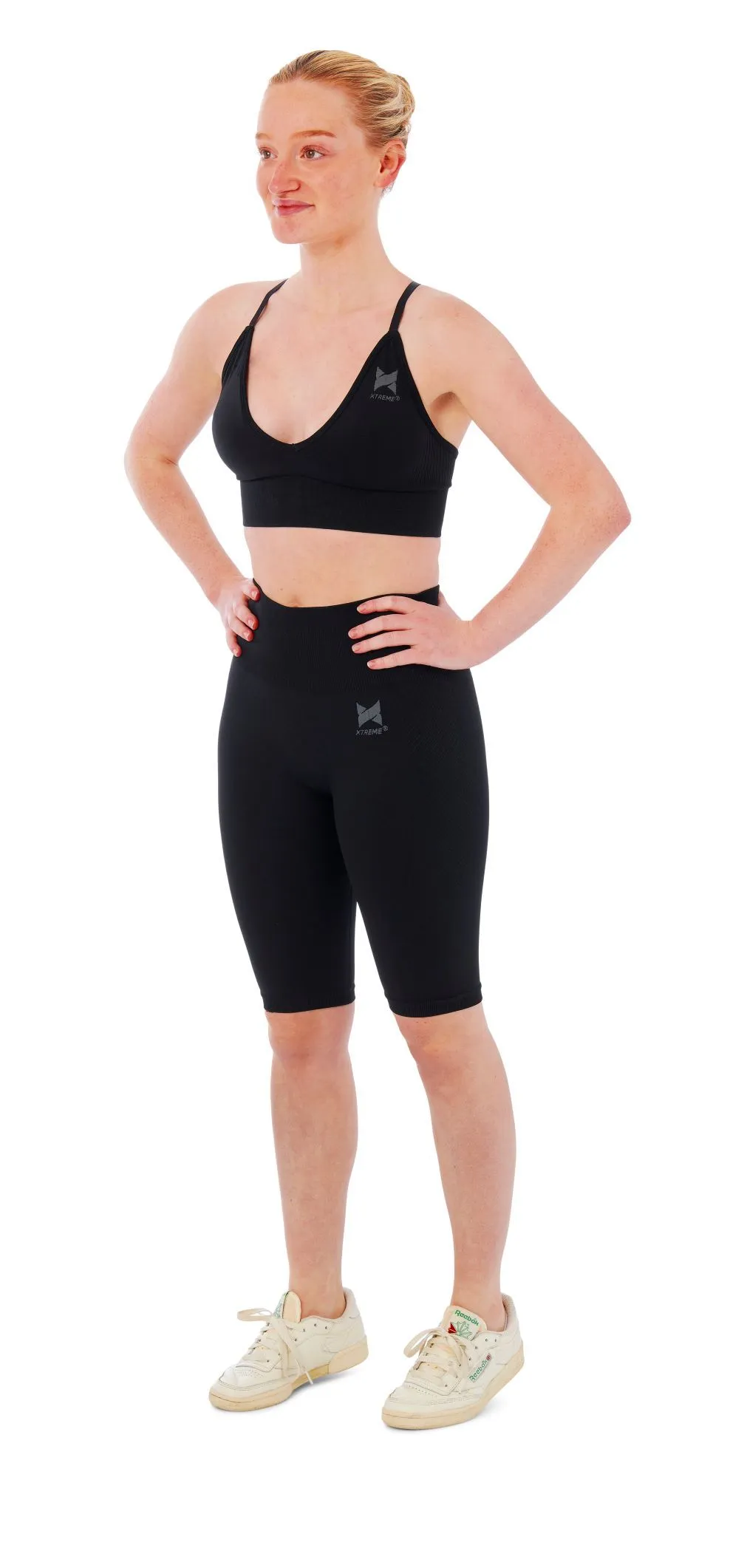 Xtreme Sportswear Dames Sportset - Korte Sportlegging + Sport BH - Zwart    